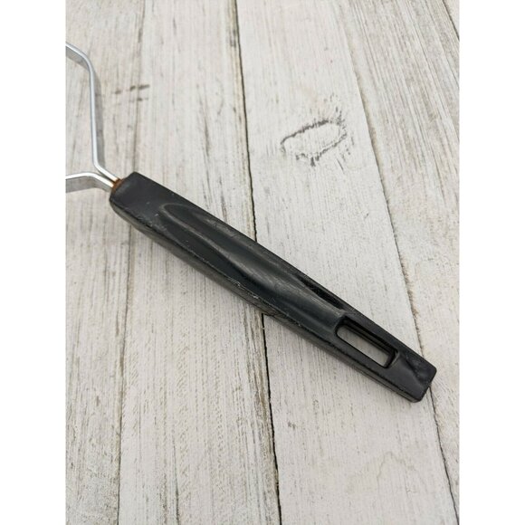 Vintage Androck #2 Chrome Plate Potato Masher Black Handle  9 3/4" - Picture 2 of 8